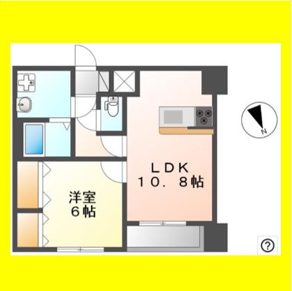 PERMANENTE(1LDK/2階)の間取り写真