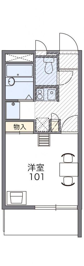 レオパレスゴールドクレスト(1K/3階)の間取り写真