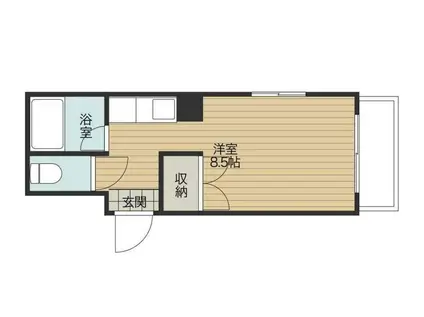 アリオンいづろ(ワンルーム/6階)の間取り写真