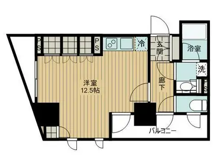 パークアクシス本郷の杜(ワンルーム/11階)の間取り写真