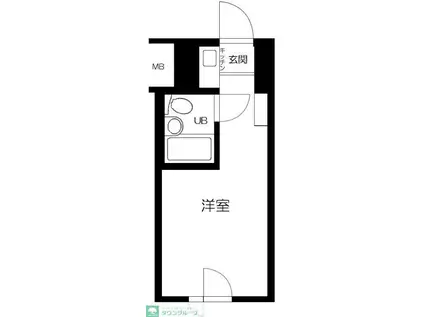 グランドハウスシャンティ(ワンルーム/9階)の間取り写真