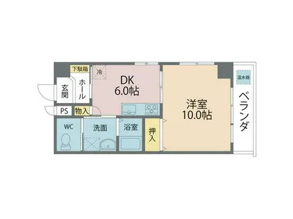 グランフロント東吉野(1DK/3階)の間取り写真