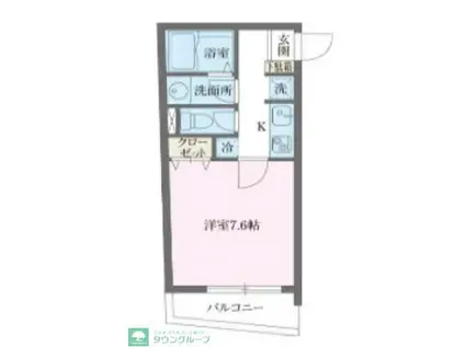 アルティザ池尻(1K/3階)の間取り写真