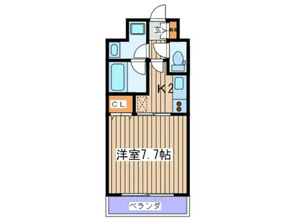 PREGIO都島(1K/5階)の間取り写真