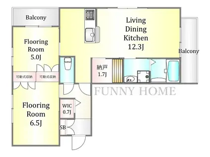 CORTEZE池上(2SLDK/3階)の間取り写真