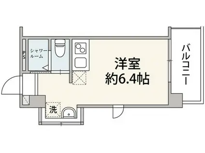 KENSEI9(ワンルーム/4階)の間取り写真