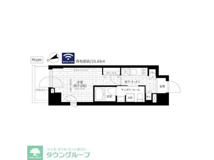 ステージファースト浅草橋II(1K/5階)の間取り写真