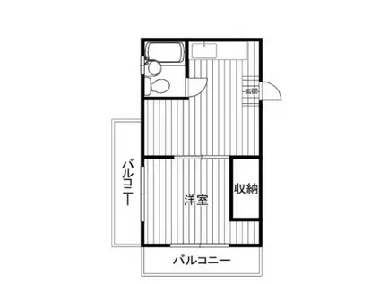 HPマンション和光(1K/3階)の間取り写真