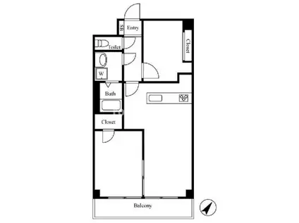 ライオンズマンション横浜大通公園第2(2LDK/5階)の間取り写真