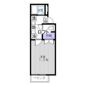 RIVERSTONEPLAZA(1K/2階)の間取り写真