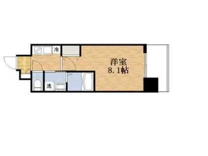 アマービレ布施(1K/8階)の間取り写真