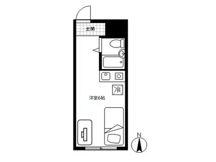 リバー綱島(ワンルーム/4階)の間取り写真
