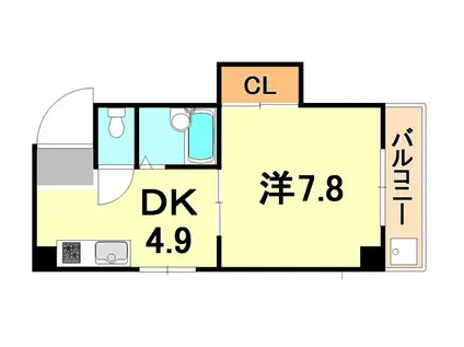 BALOH KONAN(1DK/4階)の間取り写真