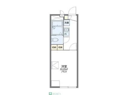 レオパレスCALM(1K/1階)の間取り写真