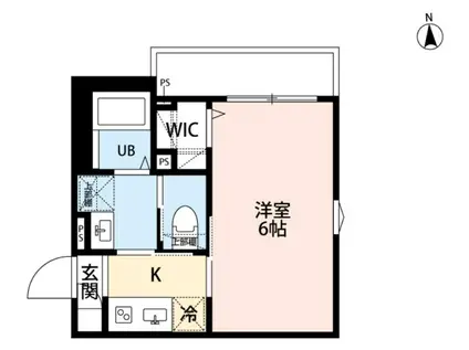 ROBOT HOME 平和島(1K/1階)の間取り写真