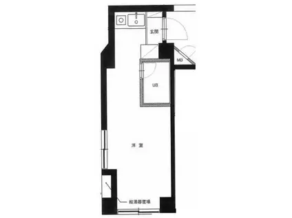 ドムス世田谷(ワンルーム/3階)の間取り写真