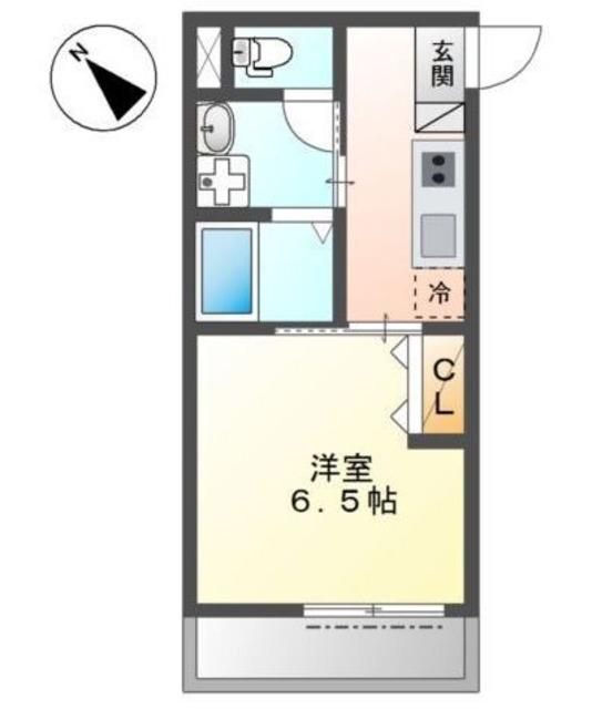 A.C.GRANDAGE(1K/1階)の間取り写真