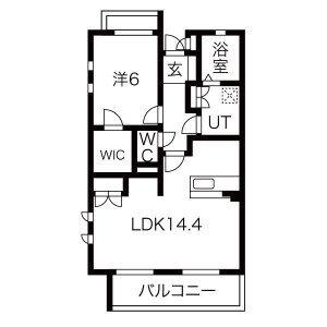 JR中央本線 勝川駅(JR) 徒歩22分 3階建 築18年(1LDK/3階)の間取り写真