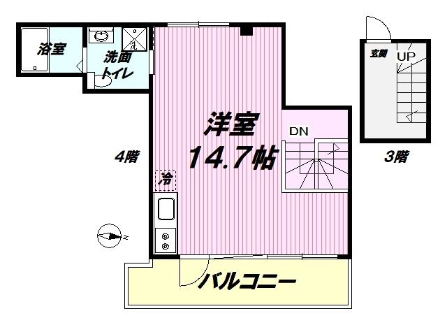 セントラルギンザST.BLDG(ワンルーム/4階)の間取り写真