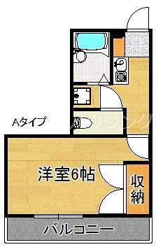 レオパレスKOKADO(1K/3階)の間取り写真