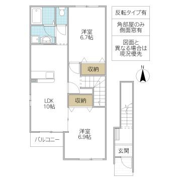 RASPBERRY VELA(2LDK/2階)の間取り写真