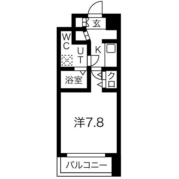 GROOVE御幣島アベニュー(1K/6階)の間取り写真