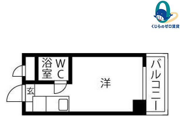 プレスイン南本山(ワンルーム/4階)の間取り写真