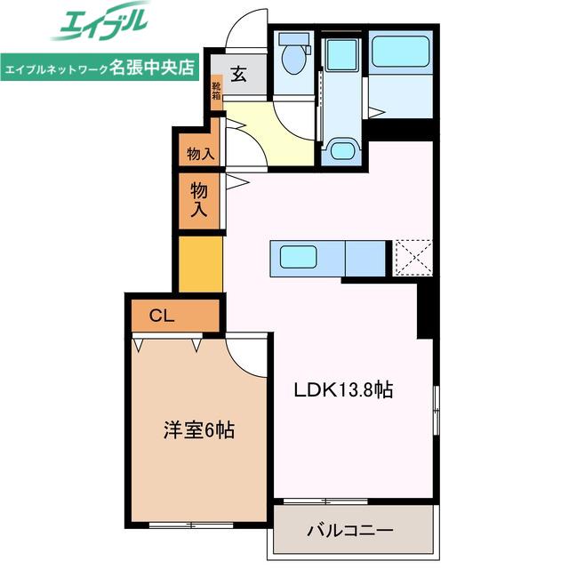 セラヴィ(1LDK/1階)の間取り写真