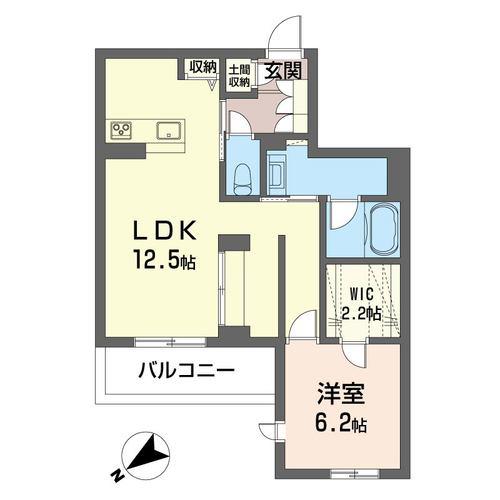 ベレシエナ(1LDK/3階)の間取り写真