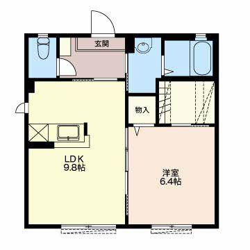 サンクレスト(1LDK/1階)の間取り写真