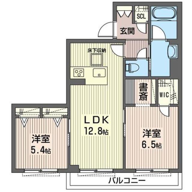 フォレストスクエアII(2LDK/1階)の間取り写真