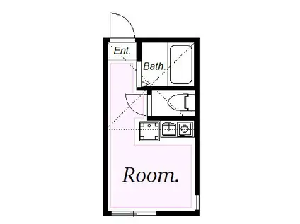 ユナイト追浜ストレーザ(ワンルーム/2階)の間取り写真