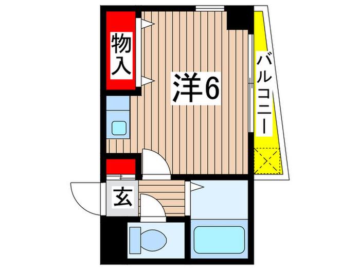 メゾン・ミューズ(ワンルーム/2階)の間取り写真
