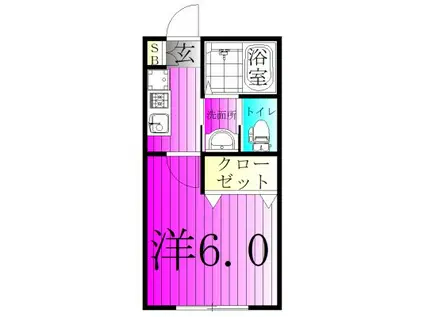 ND HOUSEエヌディ ハウス(1K/1階)の間取り写真