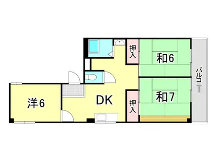 宮前ビル(3DK/3階)の間取り写真