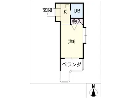 メゾン・ド・セーヌ(ワンルーム/3階)の間取り写真
