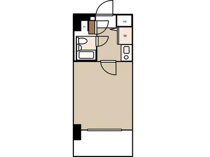 メインステージ武蔵関(1K/3階)の間取り写真