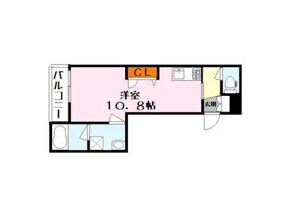 シャーメゾンSUBLIME(ワンルーム/3階)の間取り写真