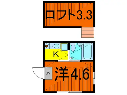 レユシール青砥(1K/1階)の間取り写真