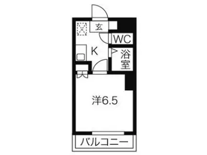 セントラルハイツ滝川(1K/4階)の間取り写真