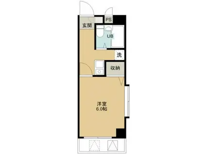 グランディ・ド・エルくすのき台(1K/5階)の間取り写真