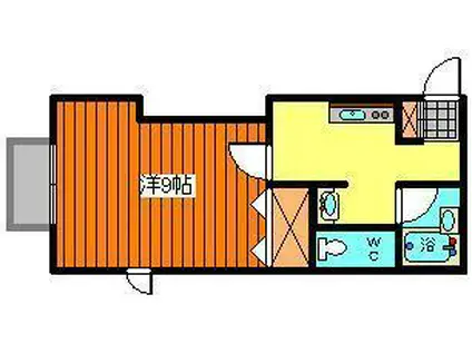 メゾンド・ルーク(1K/1階)の間取り写真