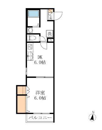 A-STYLE(1K/3階)の間取り写真
