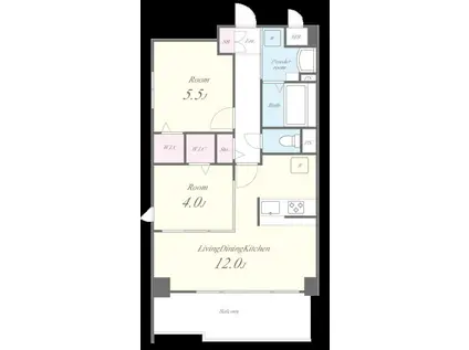 キルシュバーム深江(2LDK/3階)の間取り写真
