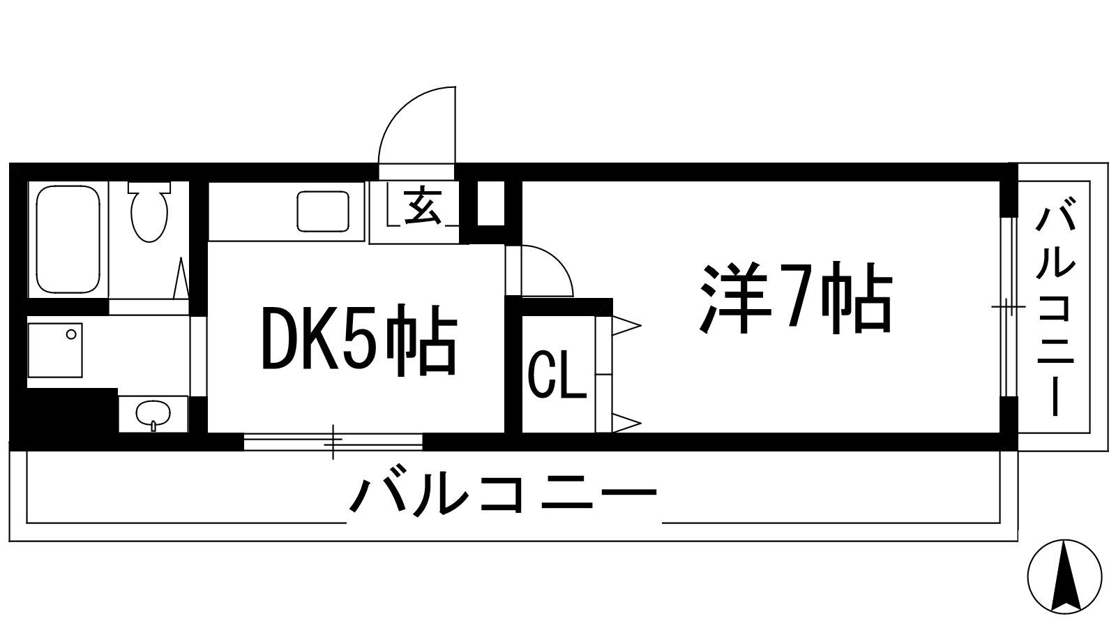 コートハウス神田(1DK/1階)の間取り写真