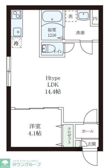 レピュア小石川レジデンスII(1LDK/5階)の間取り写真