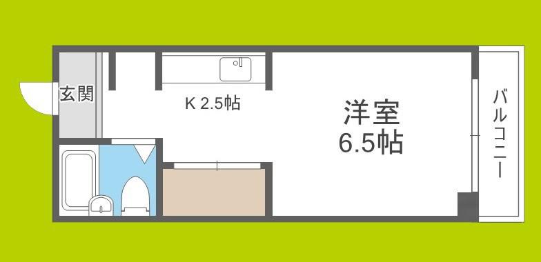 セレスティアル東三国(1K/3階)の間取り写真