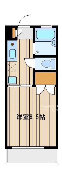 ラベンダーガーデン(1K/2階)の間取り写真