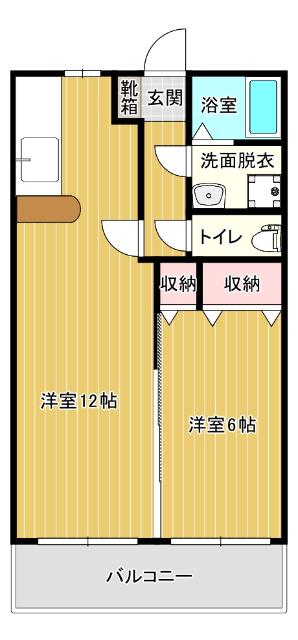 サンクレール(1LDK/3階)の間取り写真