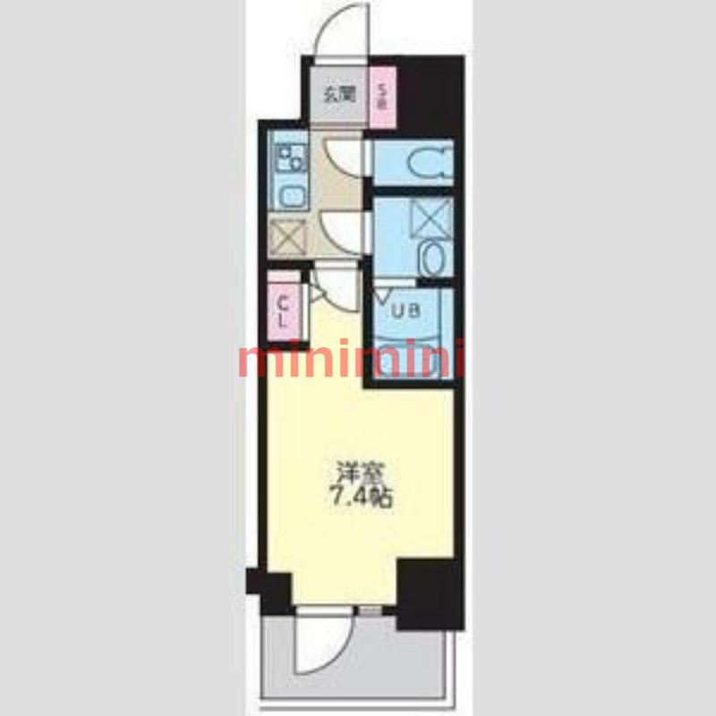 S-RESIDENCE千里丘(1K/5階)の間取り写真
